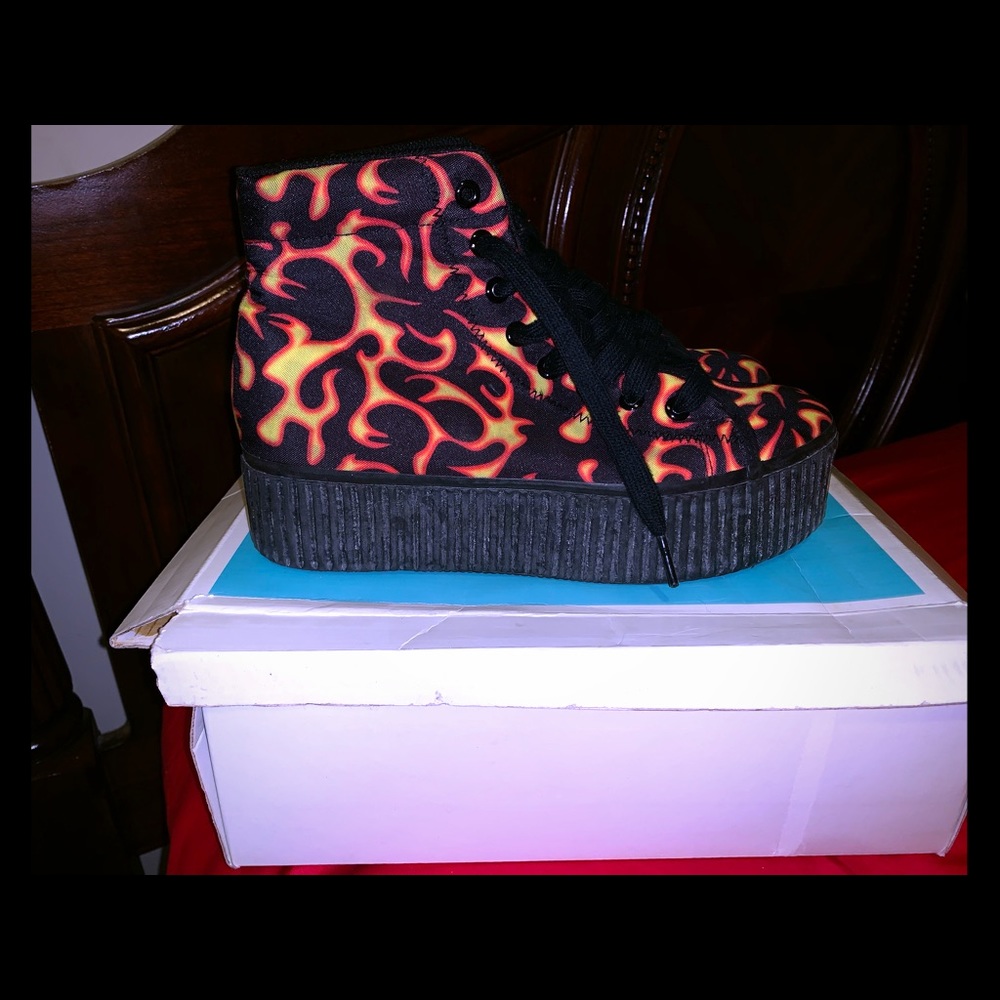 Jeffrey Campbell fire platform shoes